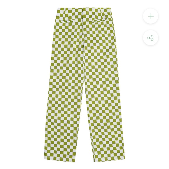 Holiday the Label Check Kokomo Pant in olive - Picture 2 of 2